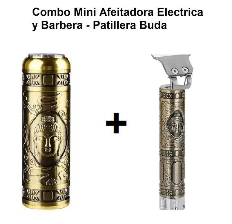 Combo Mini Afeitadora Y Barbera Buda Pat